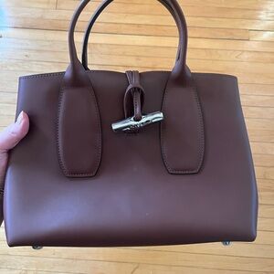 Longchamp Brown Leather Satchel